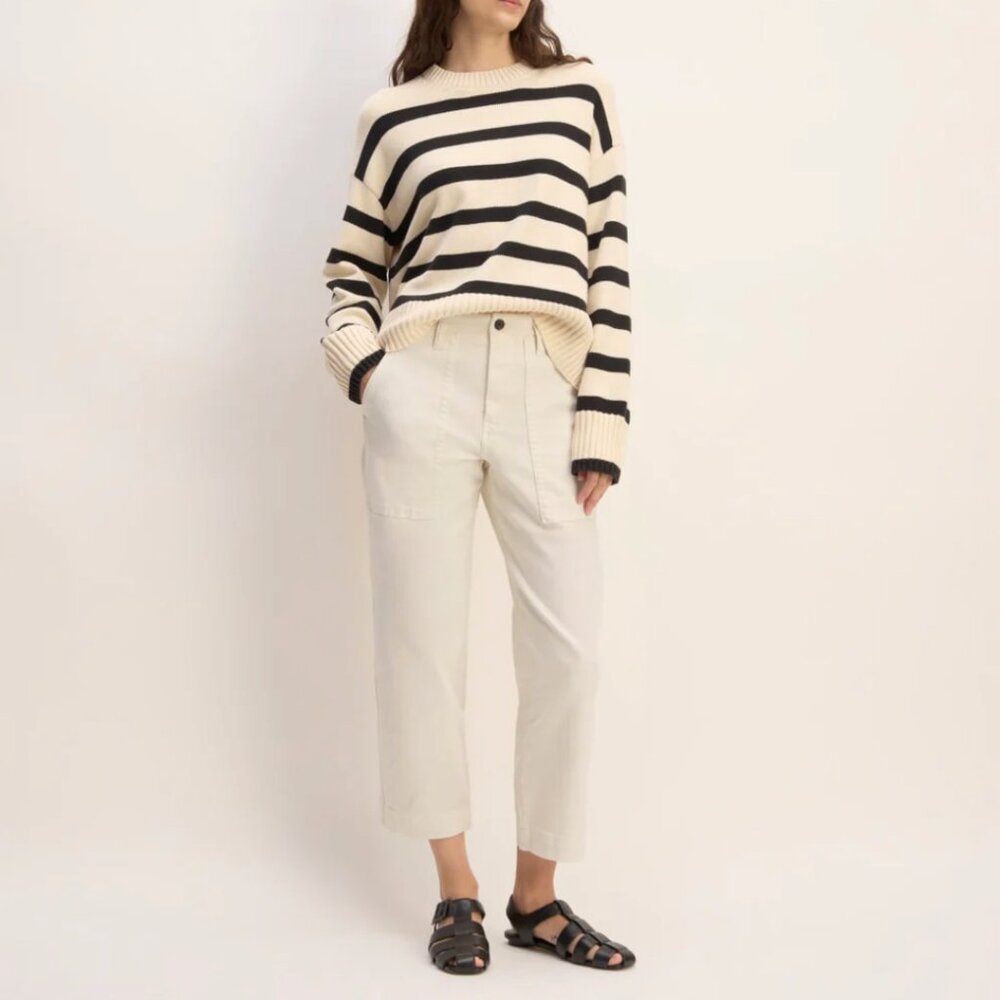 Everlane The Organic Utility Pant NWOT Bone 14
